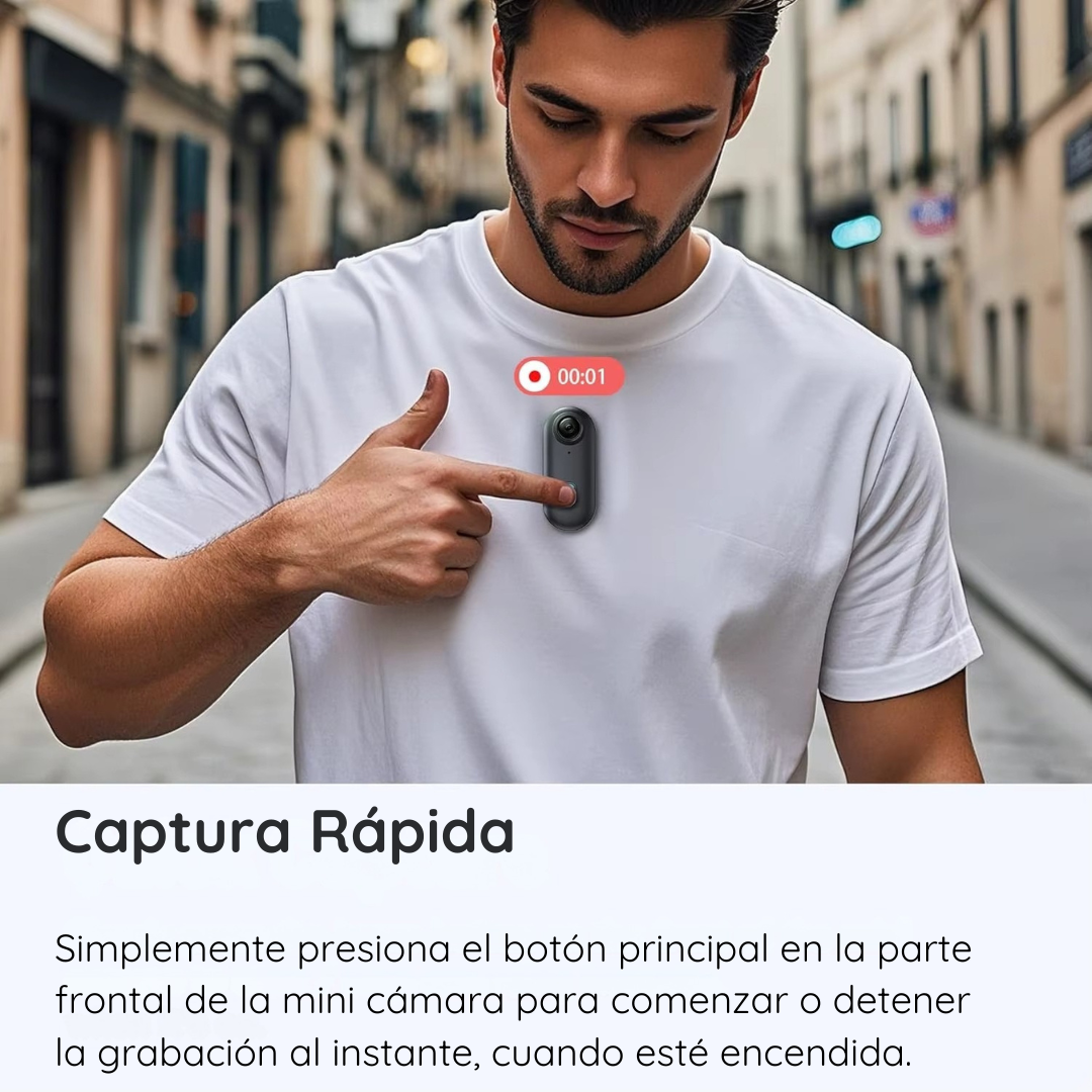 Mini Cámara Corporal 4K